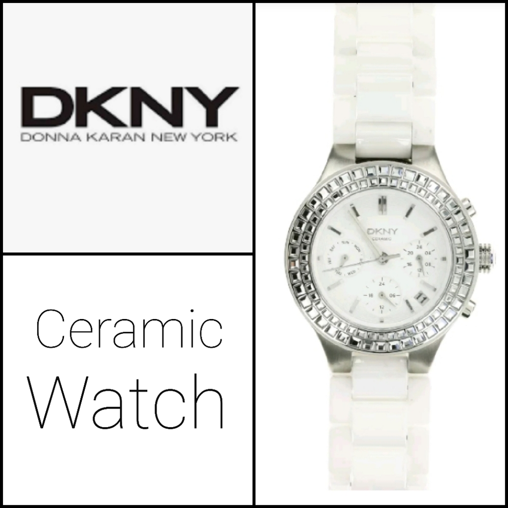 🆕️ DKNY White Ceramic NY2233 Ladies Watch